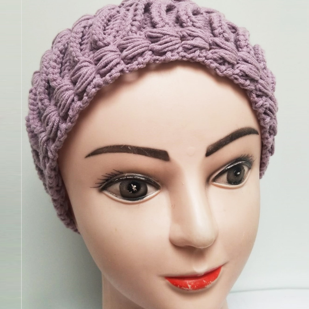 Noah Ear Warmer Plum Crochet Headband