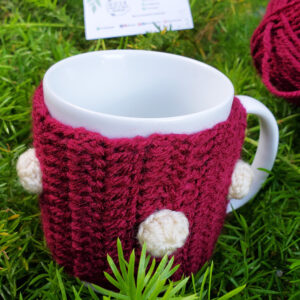 Red Crochet Mug Cozy