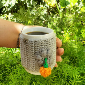 Crochet Pumpkin Mug Cozy
